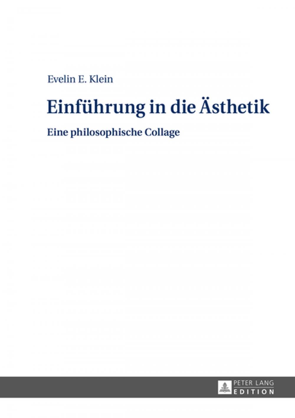 Big bigCover of Einfuehrung in die Aesthetik