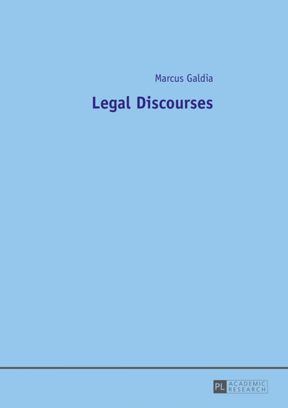 Big bigCover of Legal Discourses