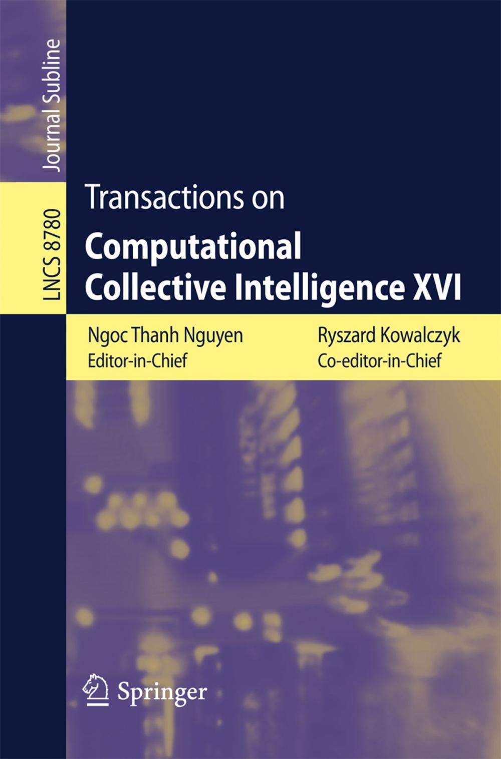 Big bigCover of Transactions on Computational Collective Intelligence XVI