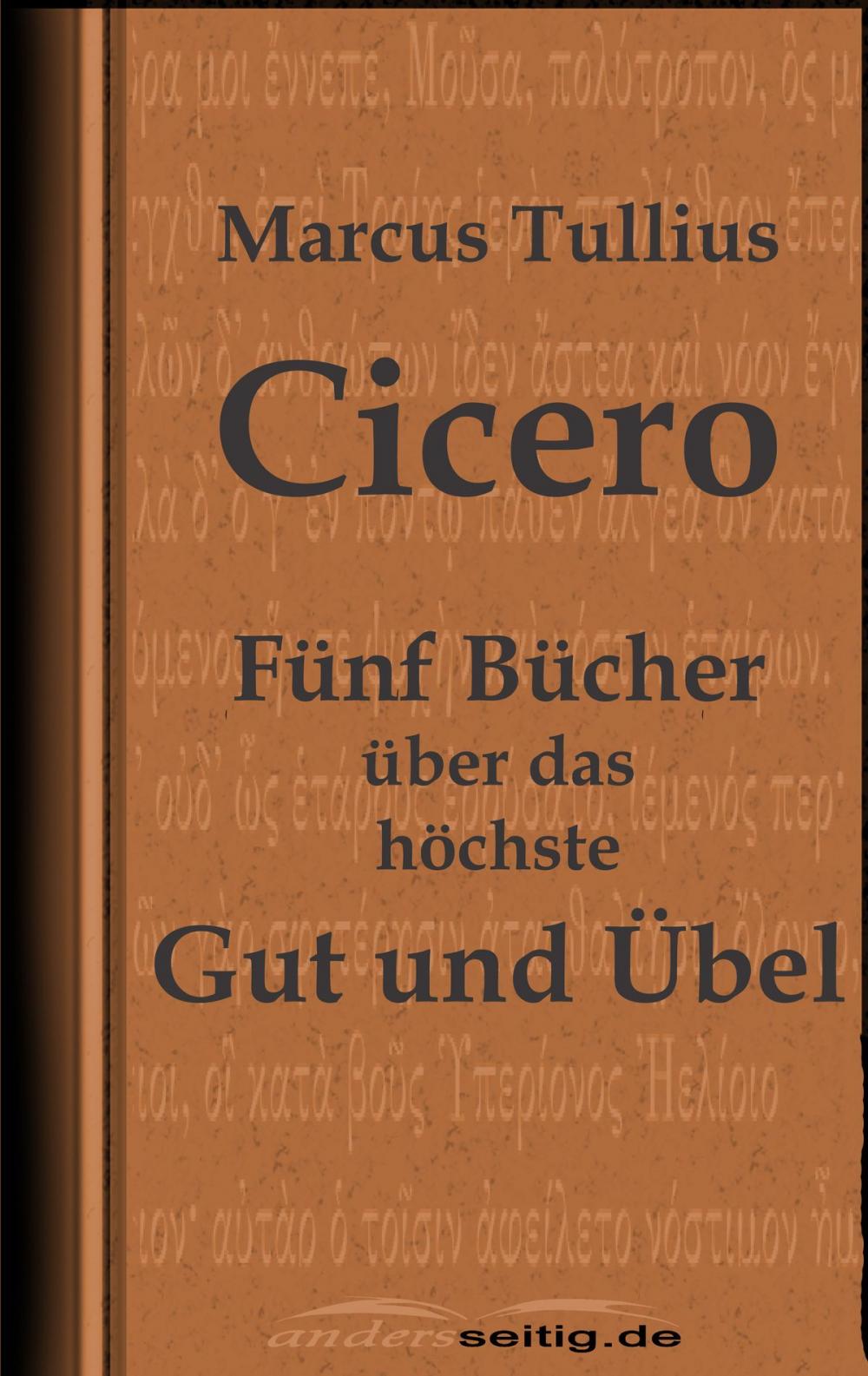 Big bigCover of Fünf Bücher über das höchste Gut und Übel