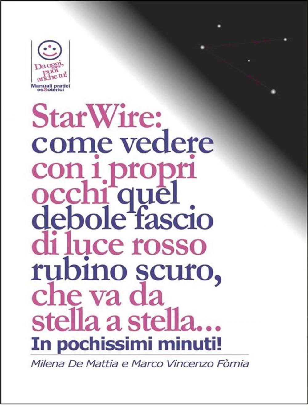 Big bigCover of StarWire: come vedere con i propri occhi quel debole fascio di luce rosso rubino scuro, che va da stella a stella...