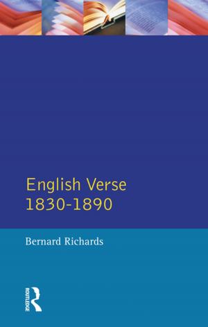 Cover of the book English Verse 1830 - 1890 by Patricia Hanrahan, Michael D Matters, Kendon J Conrad