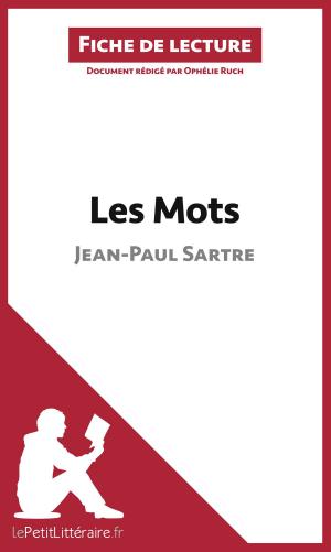 Cover of the book Les Mots de Jean-Paul Sartre (Fiche de lecture) by Agnès Fleury, Florence Balthasar, lePetitLitteraire.fr