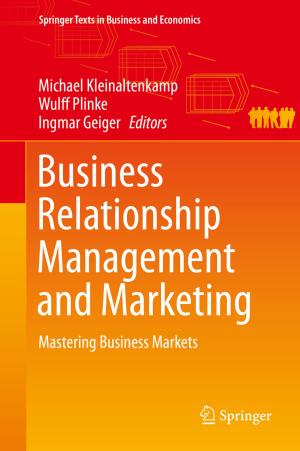 Cover of the book Business Relationship Management and Marketing by Jørgen Vitting Andersen, Andrzej Nowak