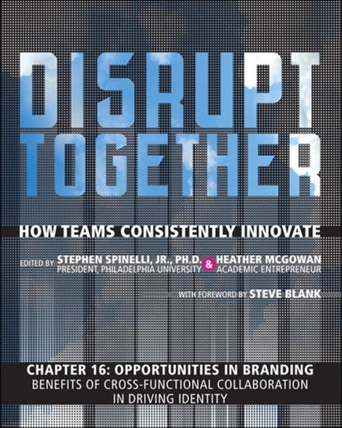 Cover of the book Opportunities in Branding - Benefits of Cross-Functional Collaboration in Driving Identity (Chapter 16 from Disrupt Together) by Stephen Spinelli Jr., Heather McGowan, Pearson Education