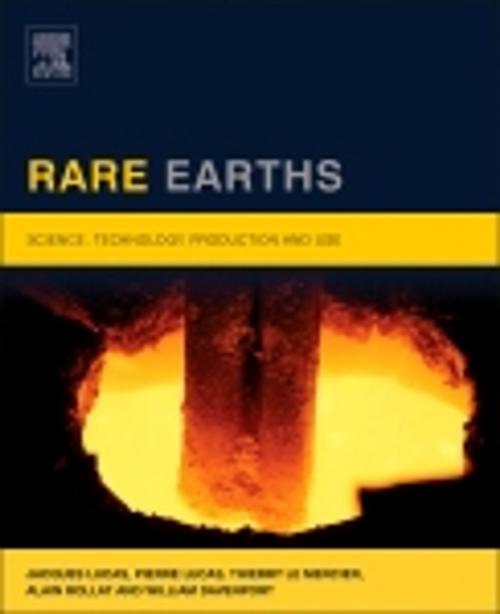 Cover of the book Rare Earths by Jacques Lucas, Pierre Lucas, Thierry Le Mercier, Alain Rollat, William G. Davenport, Elsevier Science