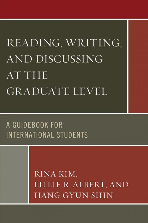 Cover of the book Reading, Writing, and Discussing at the Graduate Level by Rina Kim, Lillie R. Ablert, Hang Gyun Sihn, UPA