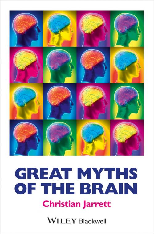 Cover of the book Great Myths of the Brain by Christian Jarrett, Wiley