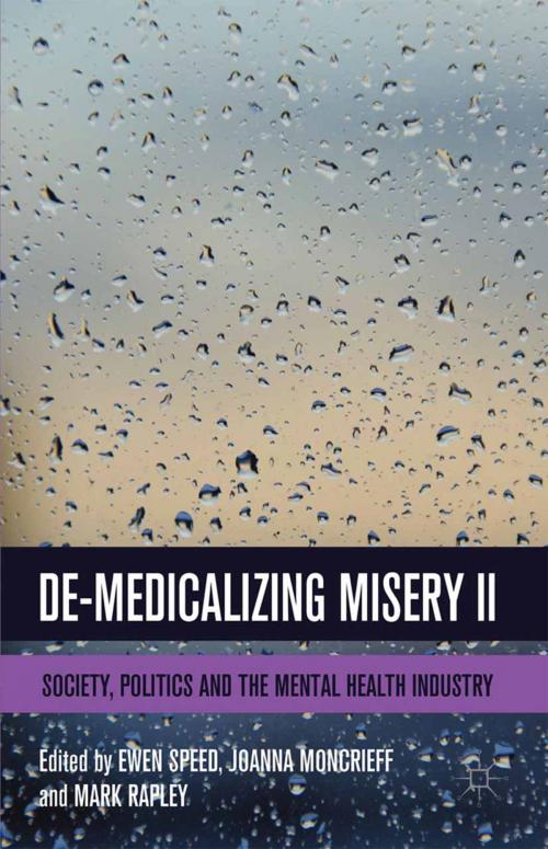 Cover of the book De-Medicalizing Misery II by , Palgrave Macmillan UK