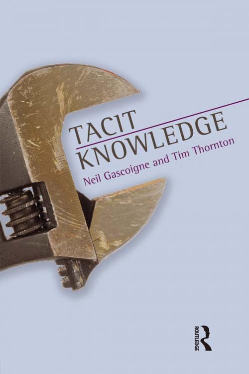 Cover of the book Tacit Knowledge by Neil Gascoigne, Tim Thornton, Taylor and Francis