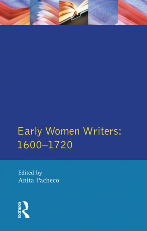 Cover of the book Early Women Writers by Anita Pacheco, Taylor and Francis