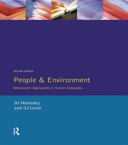 Cover of the book People and Environment by D.J. Walmsley, G.J. Lewis, Taylor and Francis