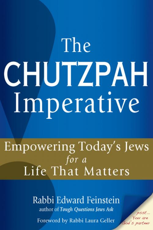 Cover of the book The Chutzpah Imperative by Feinstein, Edward, Jewish Lights Publishing