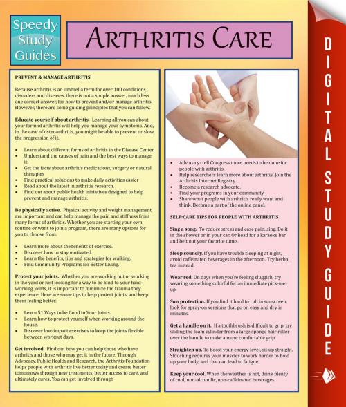 Cover of the book Arthritis Care by Speedy Publishing, Speedy Publishing LLC
