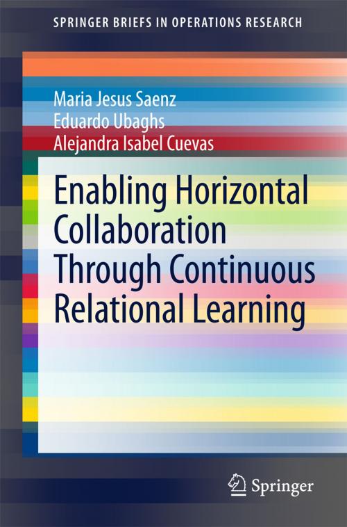 Cover of the book Enabling Horizontal Collaboration Through Continuous Relational Learning by Maria Jesus Saenz, Eduardo Ubaghs, Alejandra Isabel Cuevas, Springer International Publishing