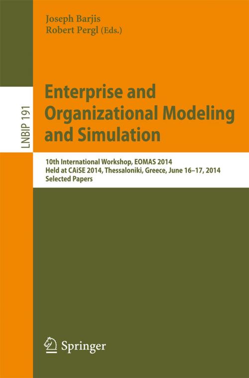 Cover of the book Enterprise and Organizational Modeling and Simulation by , Springer Berlin Heidelberg