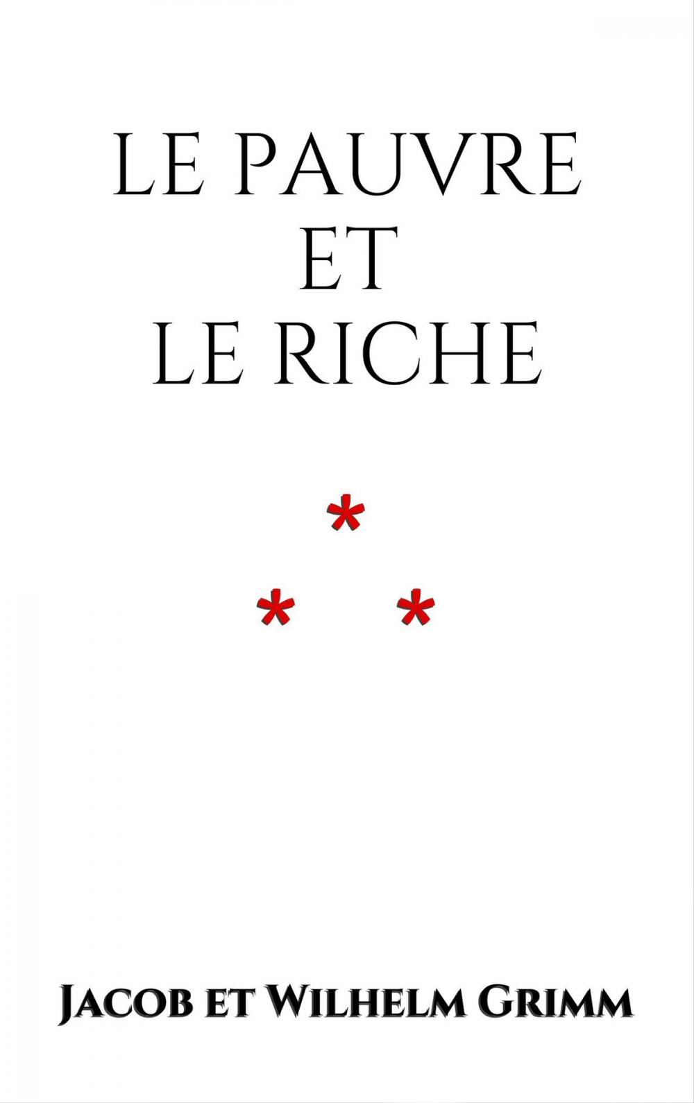 Big bigCover of Le pauvre et le riche