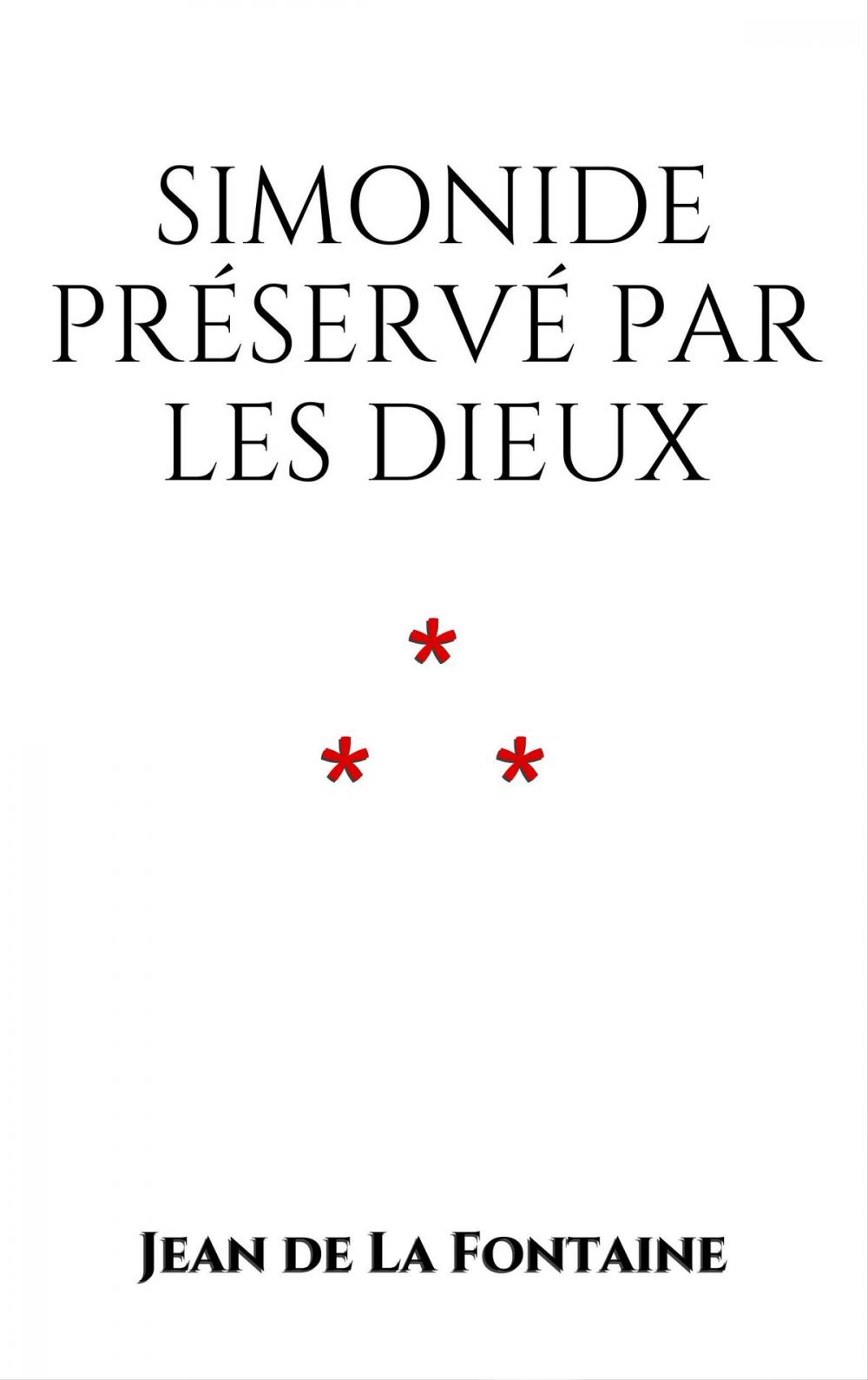 Big bigCover of Simonide préservé par les Dieux