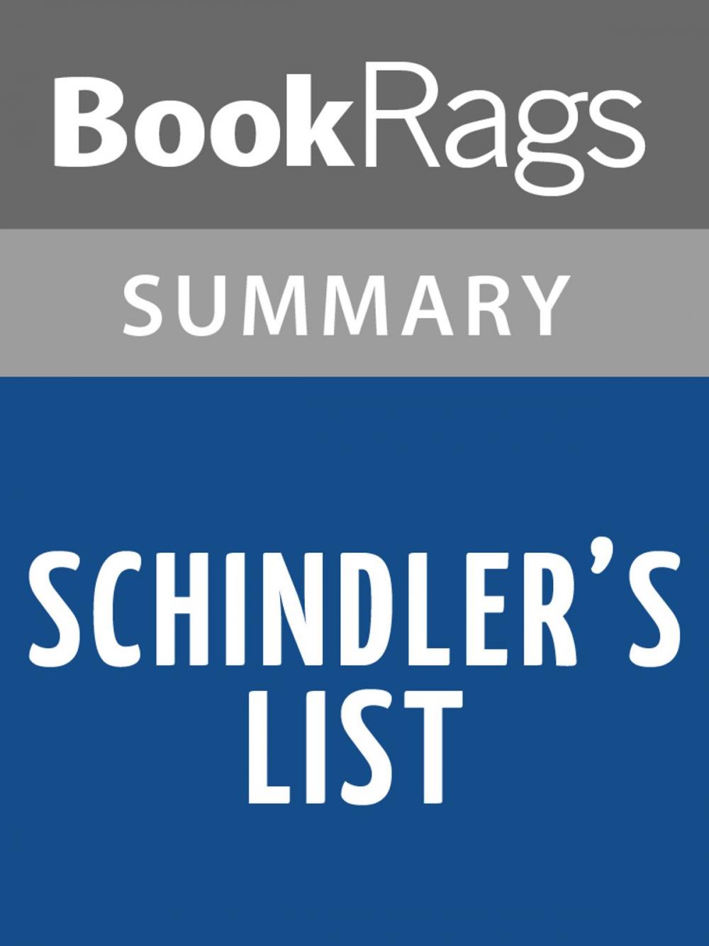 Big bigCover of Schindler's List by Thomas Keneally l Summary & Study Guide