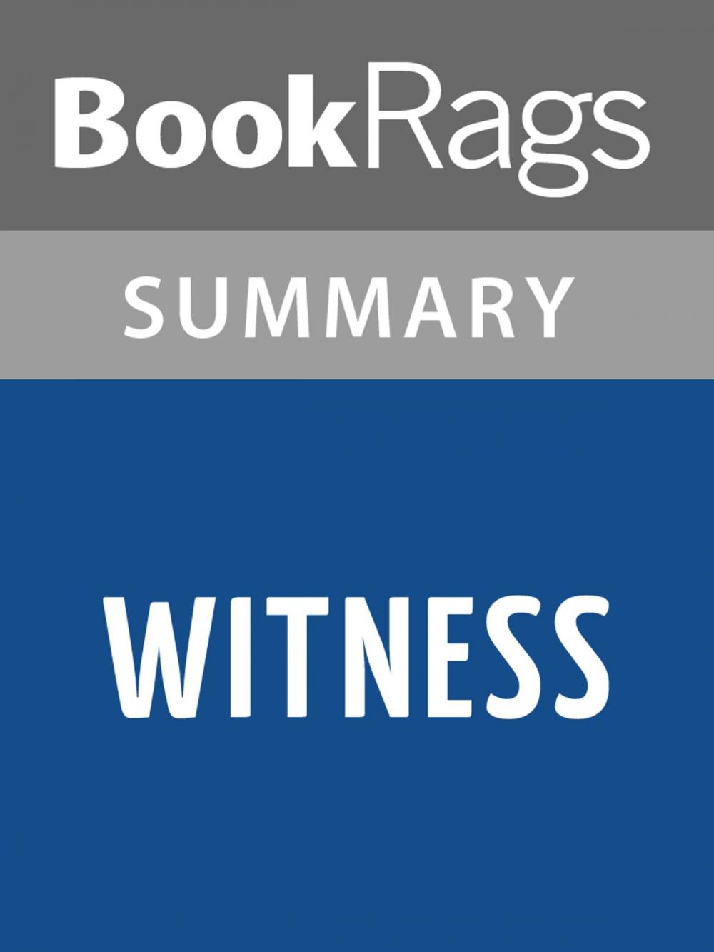 Big bigCover of Witness by Whittaker Chambers Summary & Study Guide