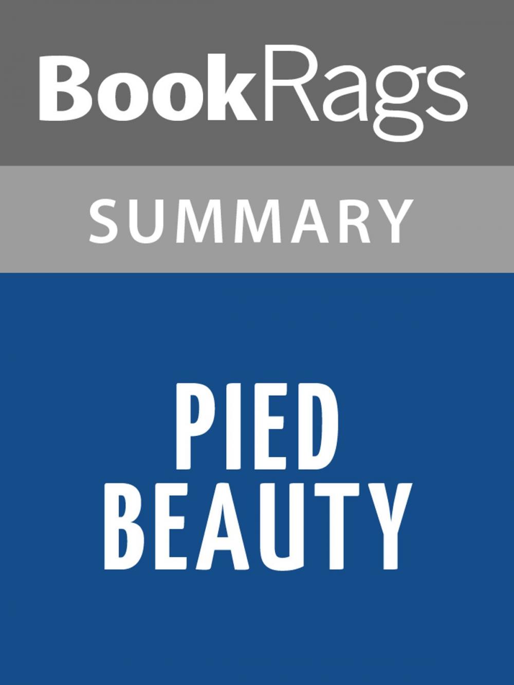 Big bigCover of Pied Beauty by Gerard Manley Hopkins l Summary & Study Guide