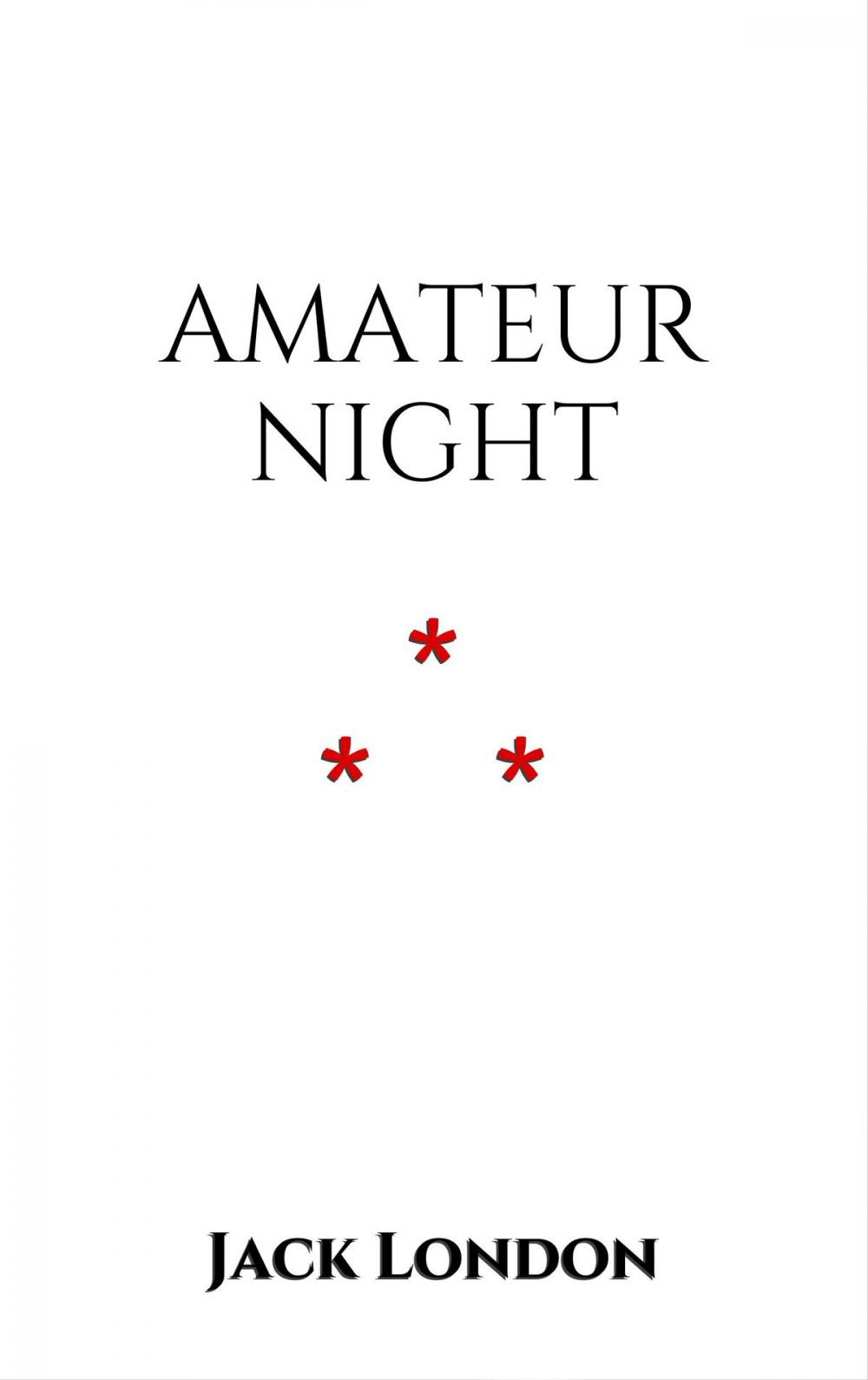 Big bigCover of Amateur Night