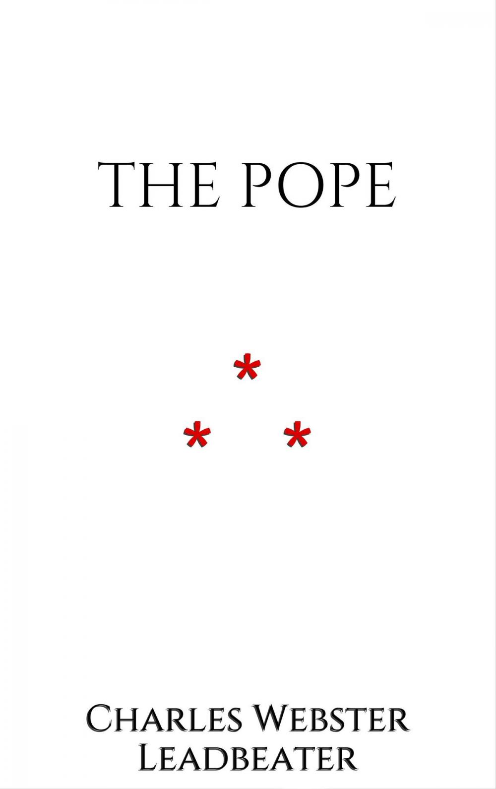 Big bigCover of The Pope