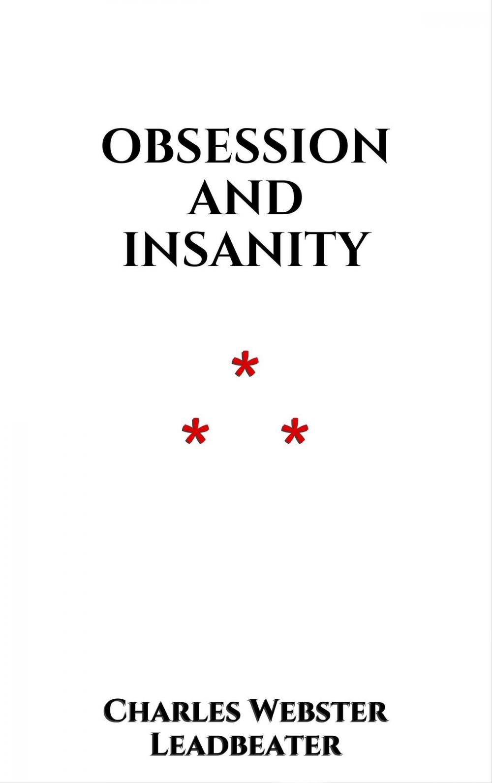 Big bigCover of Obsession and Insanity