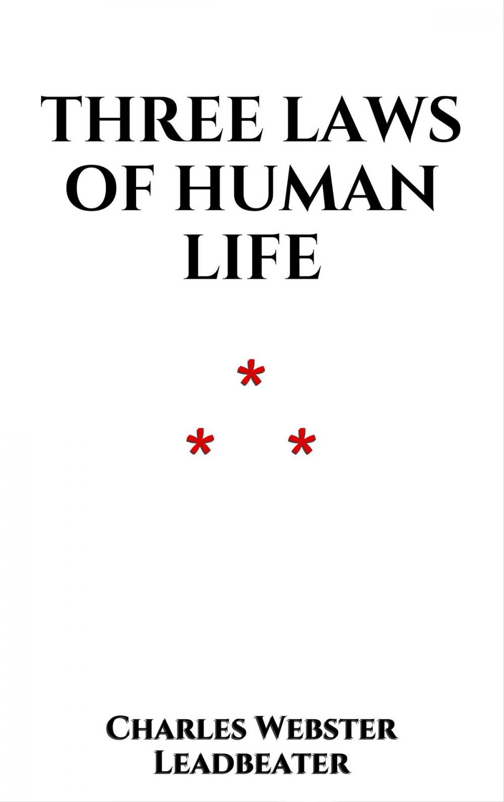 Big bigCover of Three Laws of human Life