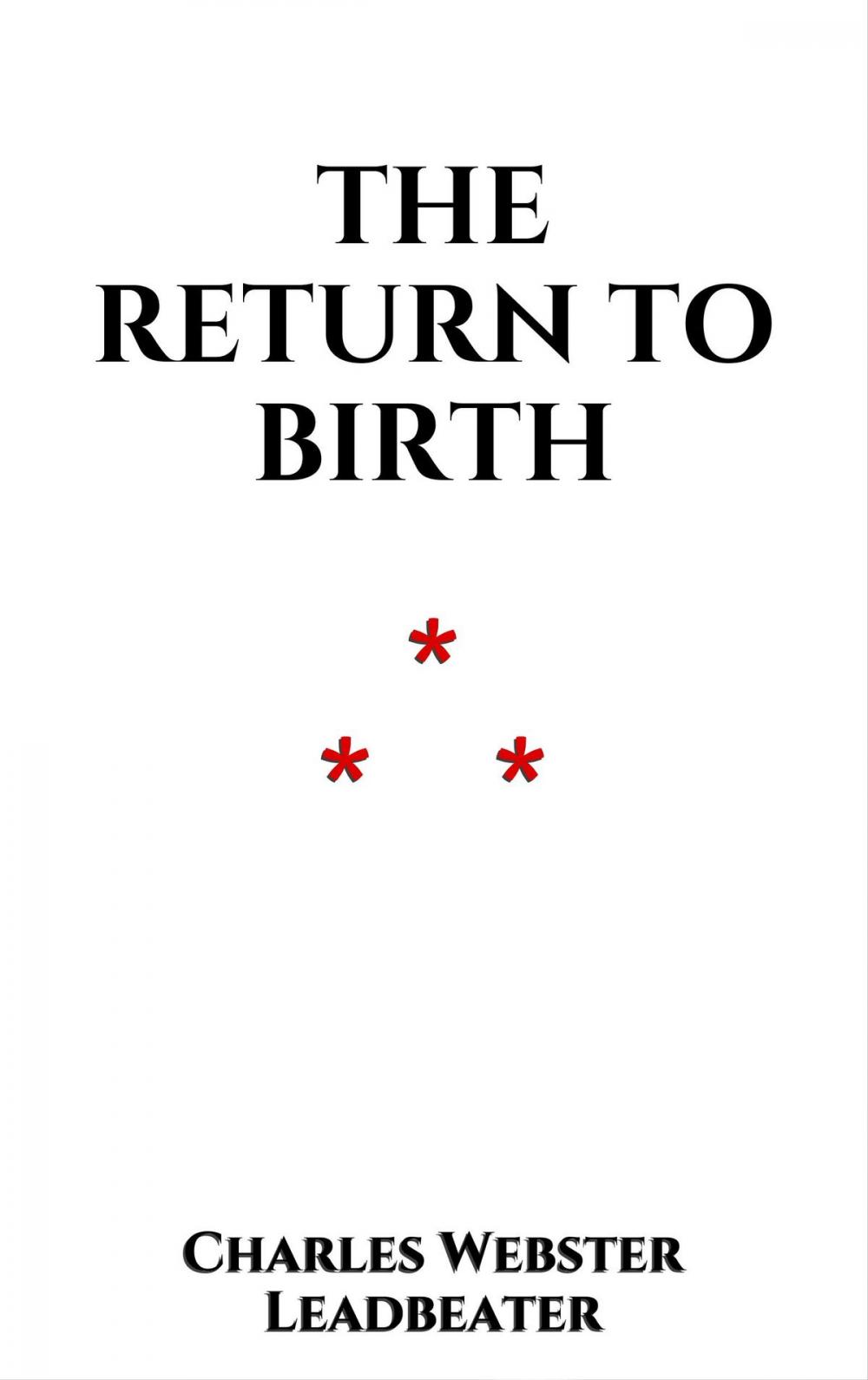 Big bigCover of The Return to Birth