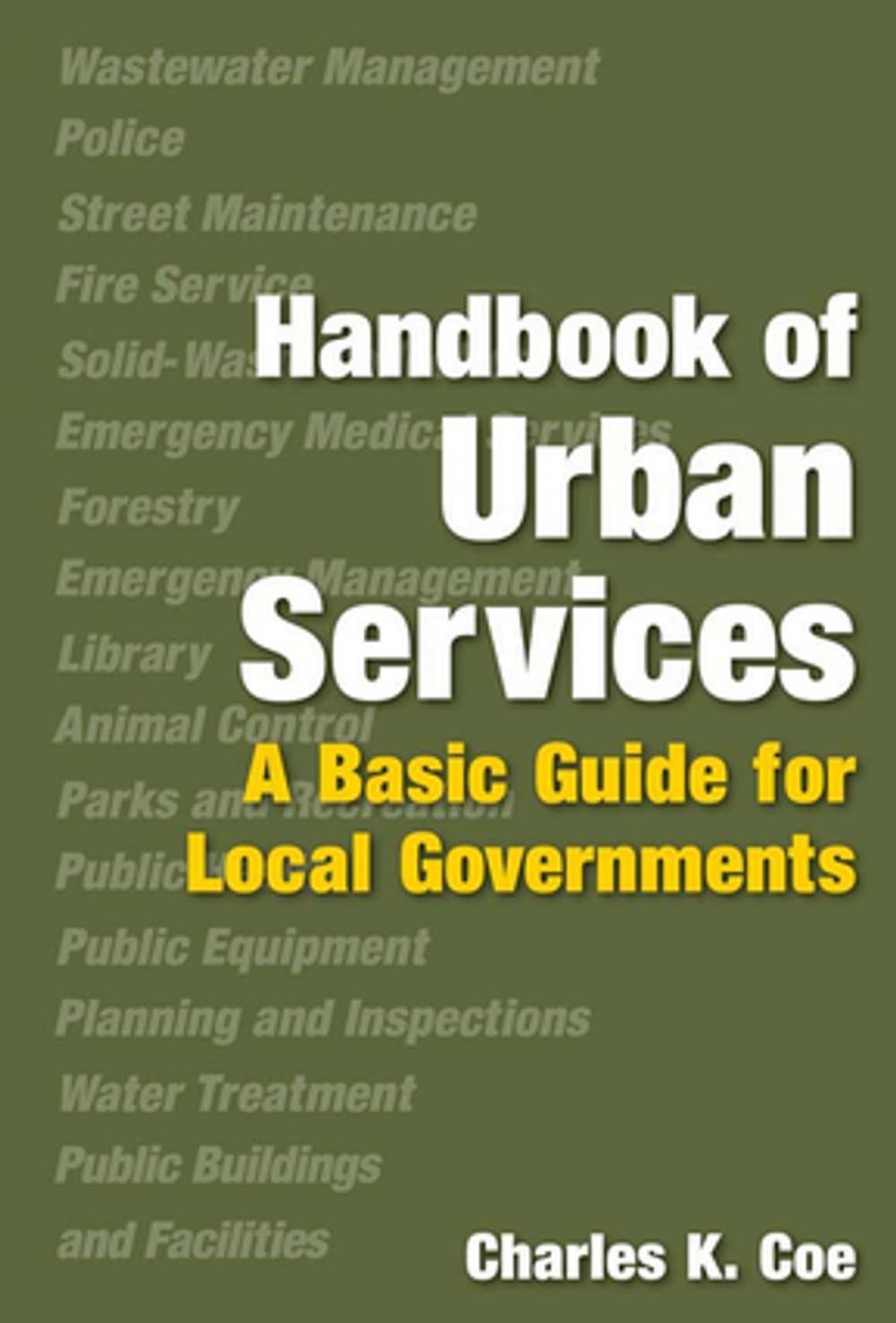 Big bigCover of Handbook of Urban Services