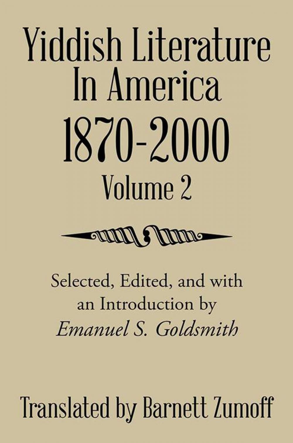 Big bigCover of Yiddish Literature in America 1870-2000