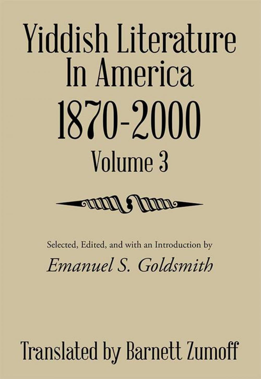 Big bigCover of Yiddish Literature in America 1870-2000