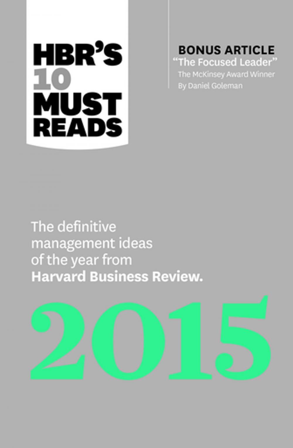 Big bigCover of HBR's 10 Must Reads 2015