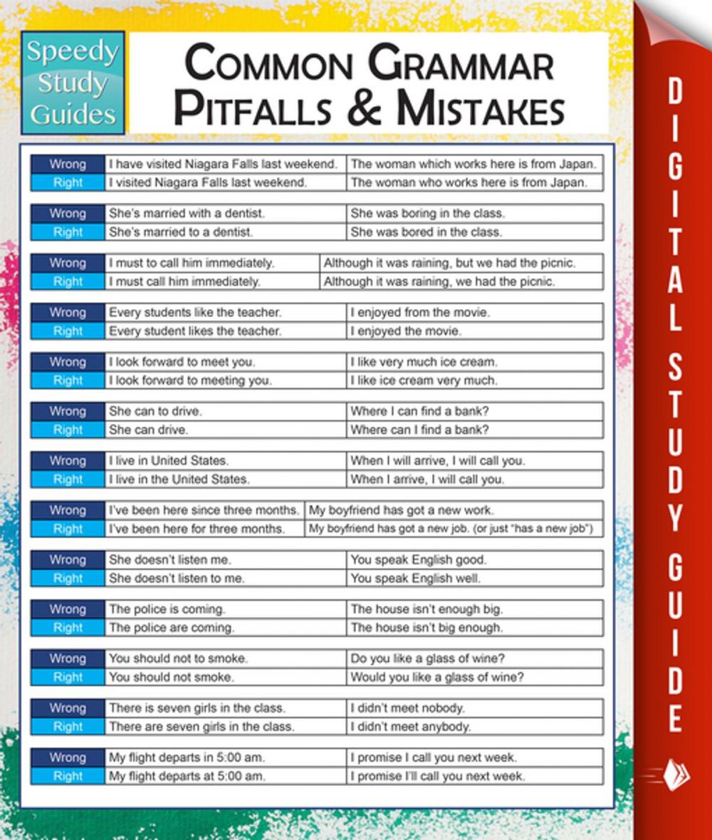 Big bigCover of Common Grammar Pitfalls And Mistakes (Speedy Study Guides)