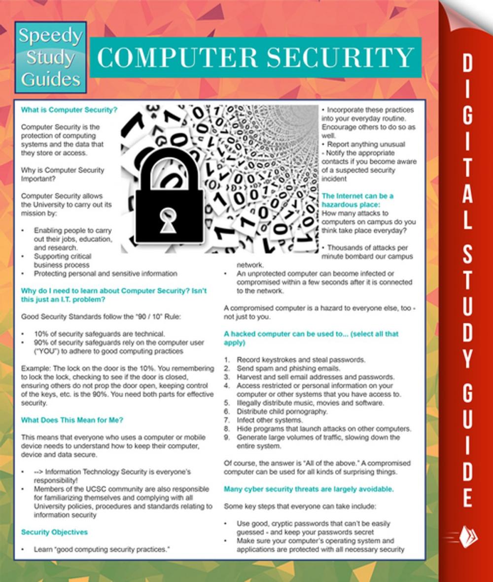 Big bigCover of Computer Security (Speedy Study Guides)