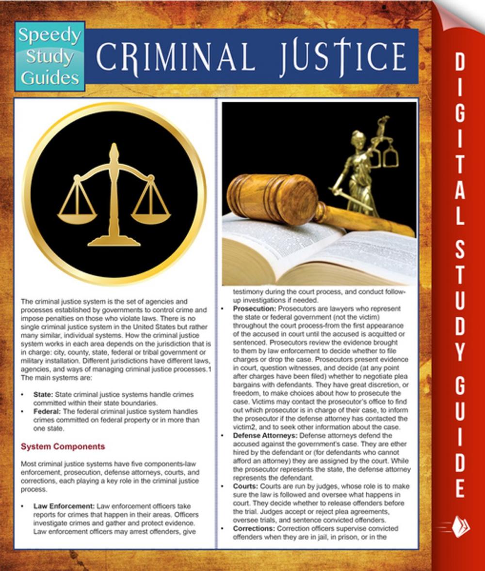 Big bigCover of Criminal Justice (Speedy Study Guides)