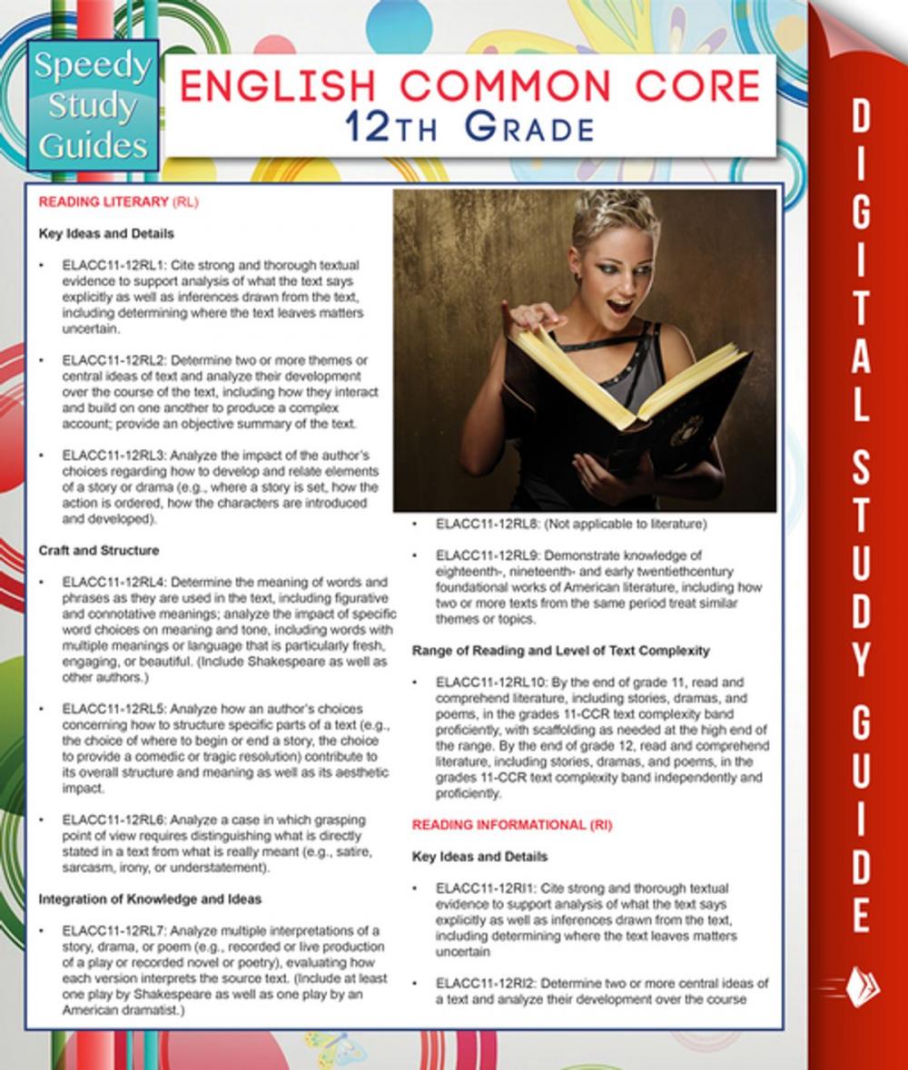 Big bigCover of English Common Core 12th Grade (Speedy Study Guides)