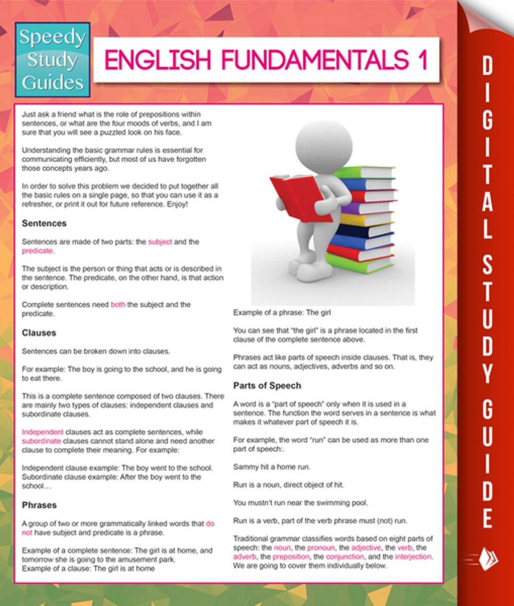 Big bigCover of English Fundamentals 1 (Speedy Study Guides)