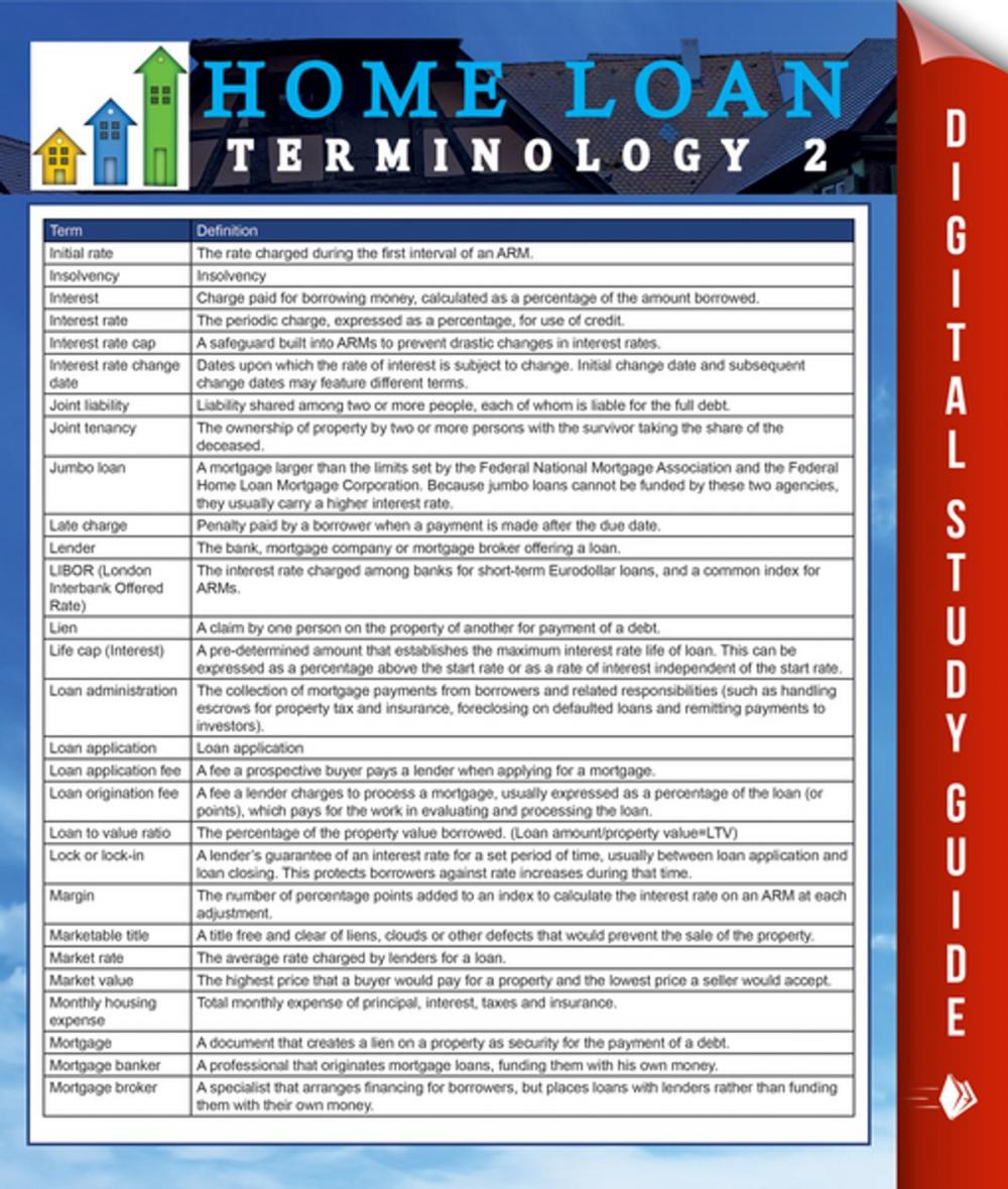 Big bigCover of Home Loan Terminology 2