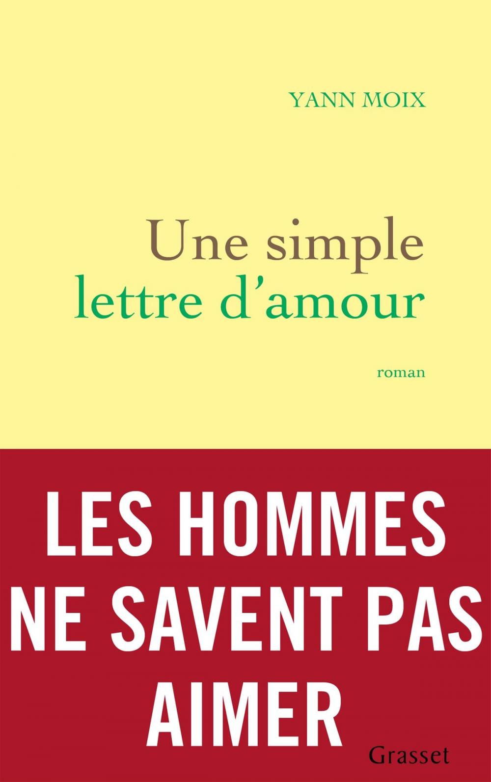 Big bigCover of Une simple lettre d'amour