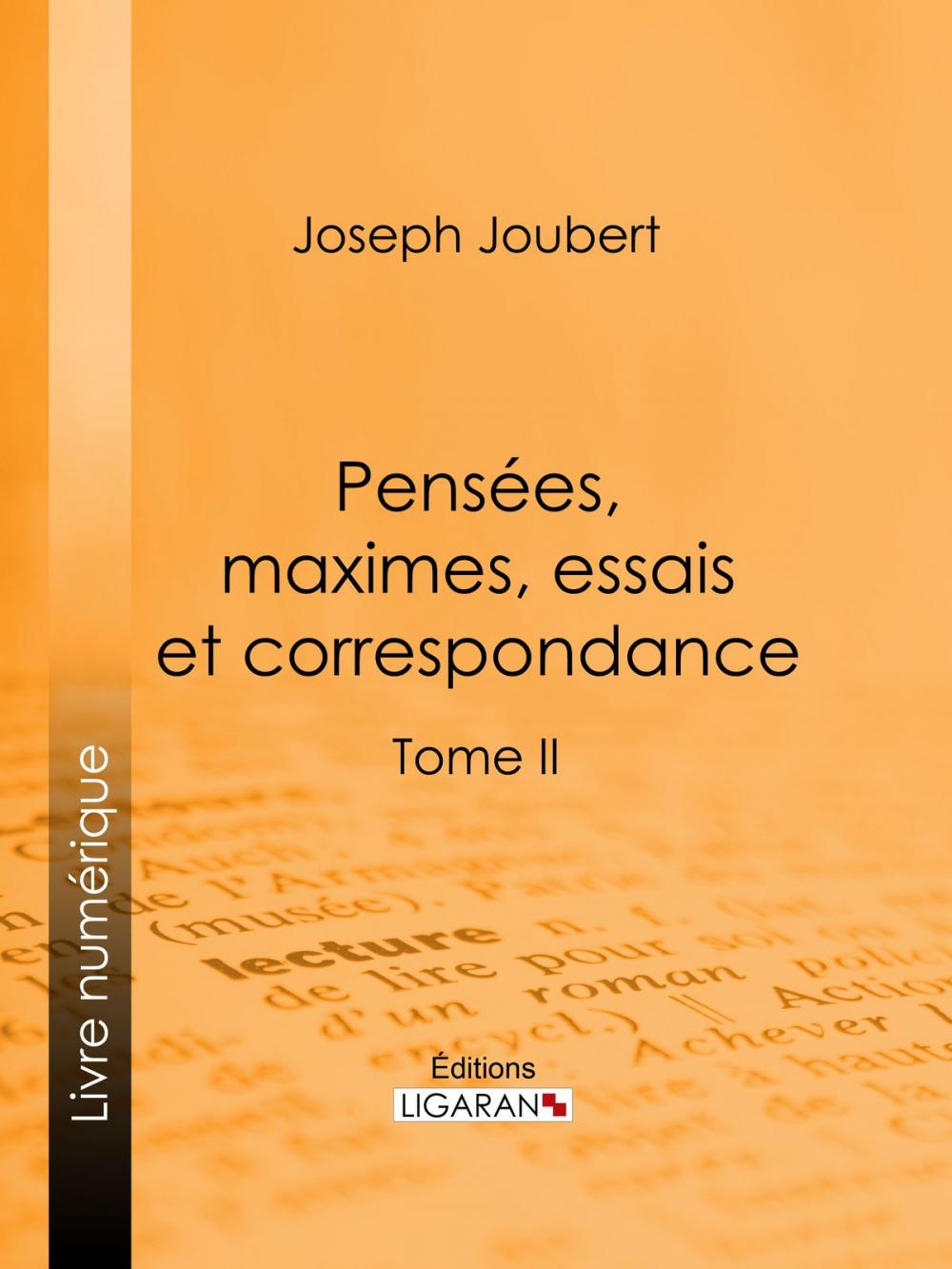 Big bigCover of Pensées, maximes, essais et correspondance