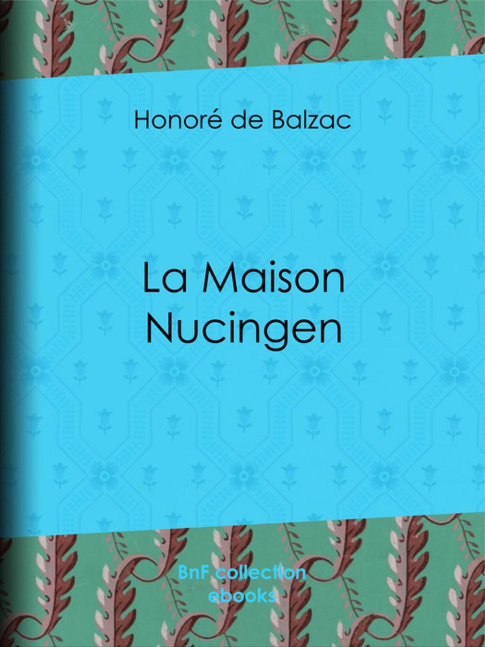 Big bigCover of La Maison Nucingen