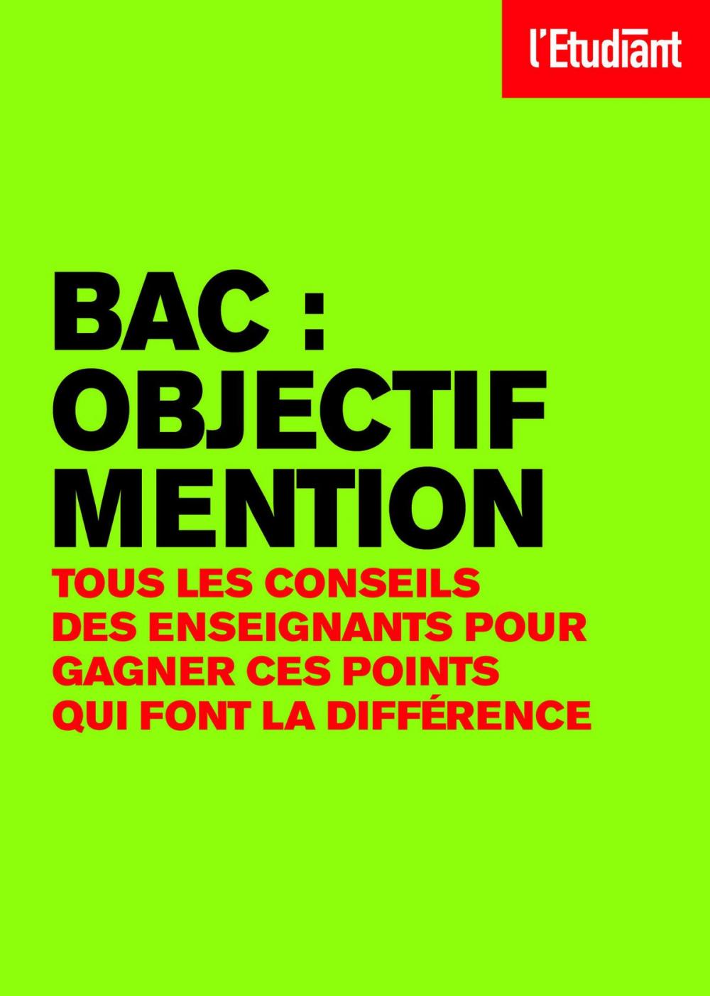 Big bigCover of BAC : objectif mention