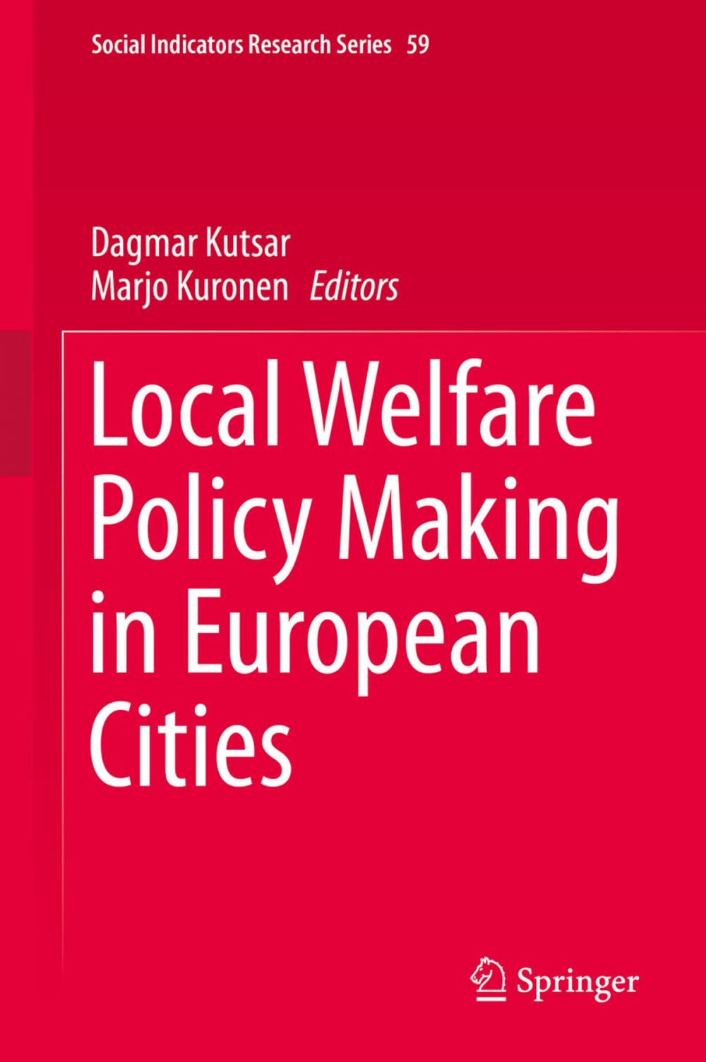 Big bigCover of Local Welfare Policy Making in European Cities