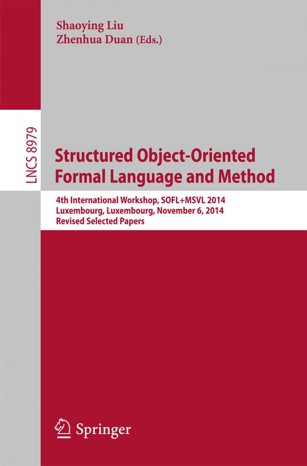 Big bigCover of Structured Object-Oriented Formal Language and Method