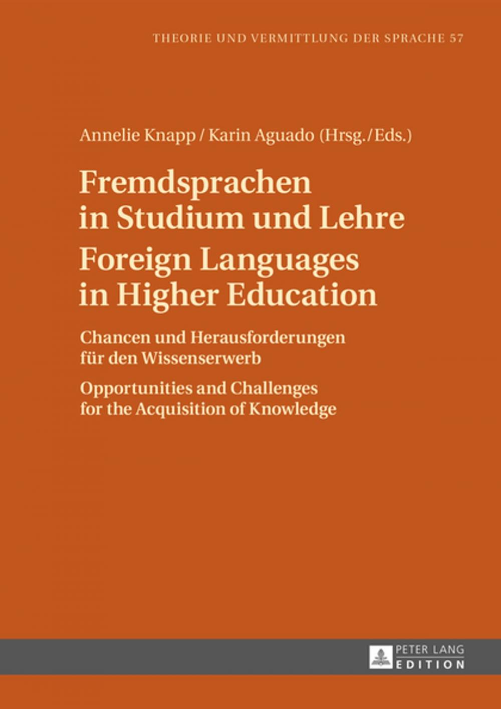 Big bigCover of Fremdsprachen in Studium und Lehre Foreign Languages in Higher Education