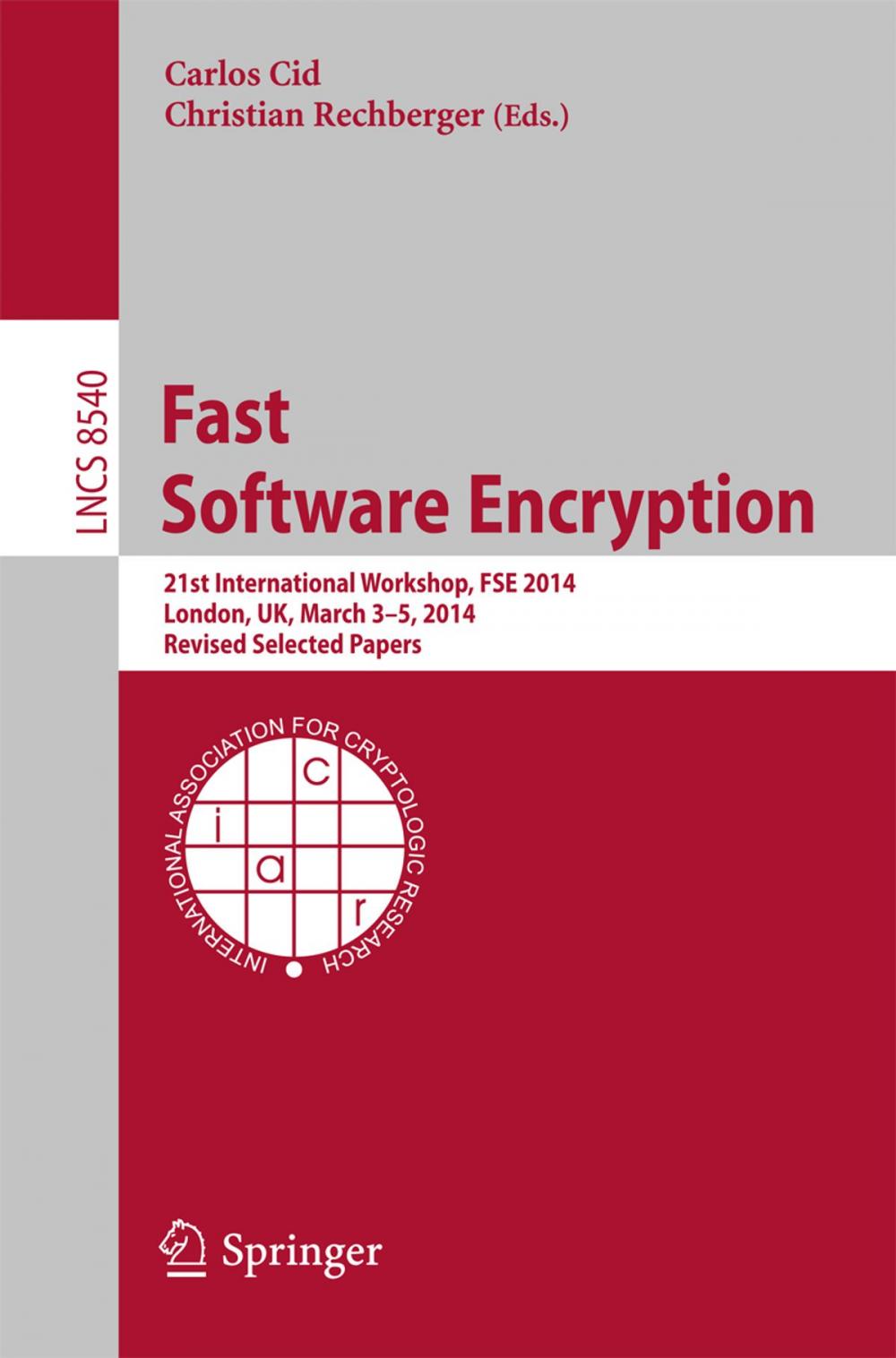 Big bigCover of Fast Software Encryption