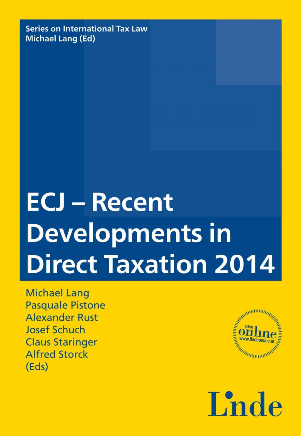 Big bigCover of ECJ - Recent Developments in Direct Taxation 2014