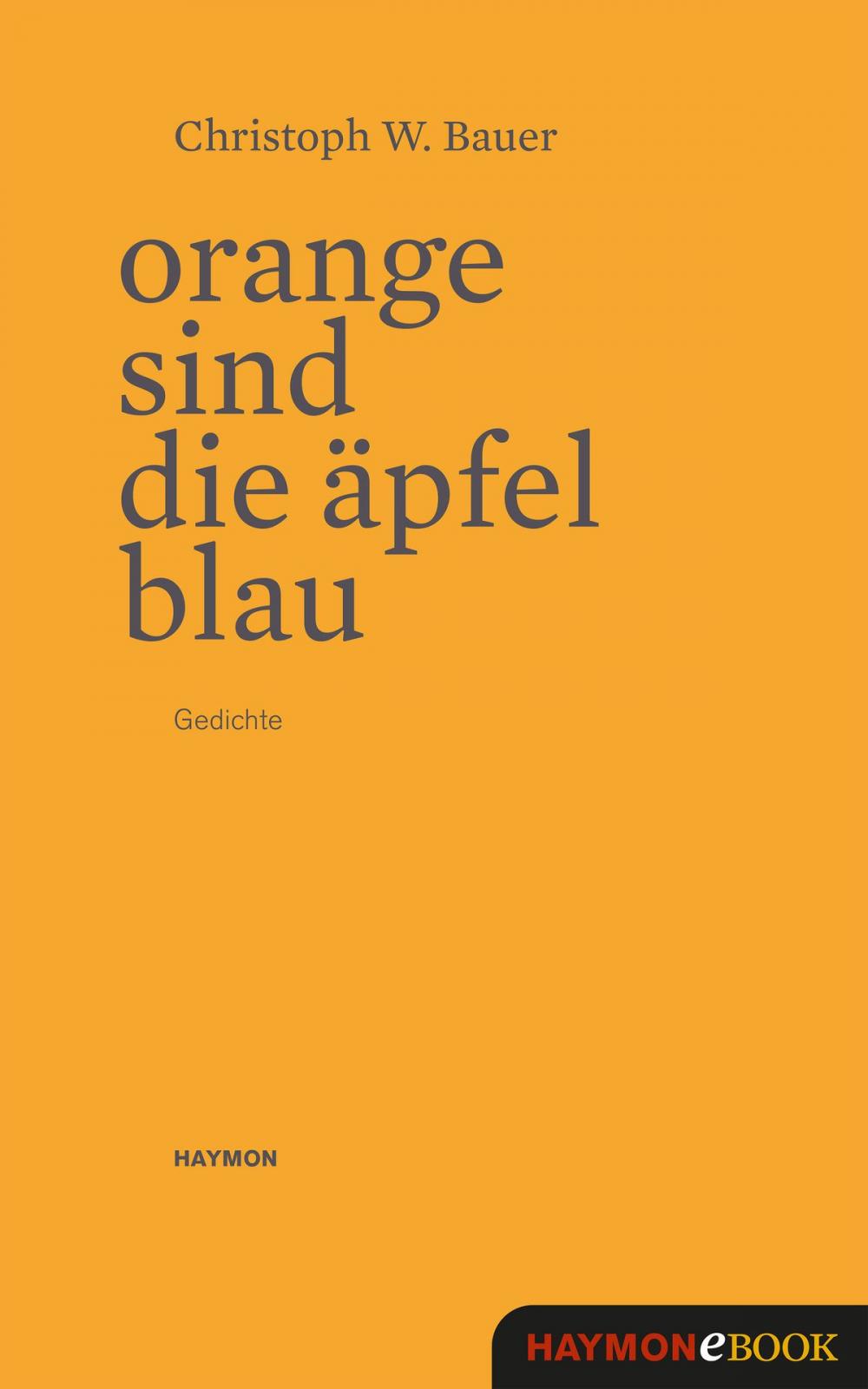 Big bigCover of Orange sind die Äpfel blau